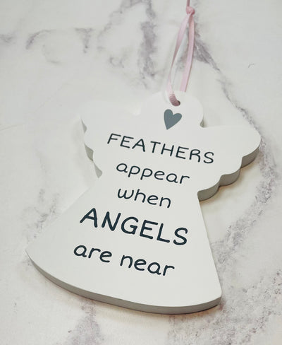 Hanging Angel Decoration - Feathers Appear When Angels Are Near