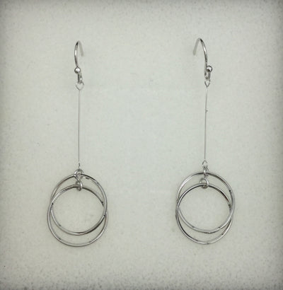 Gracee Jewellery Long Double Circle Earrings