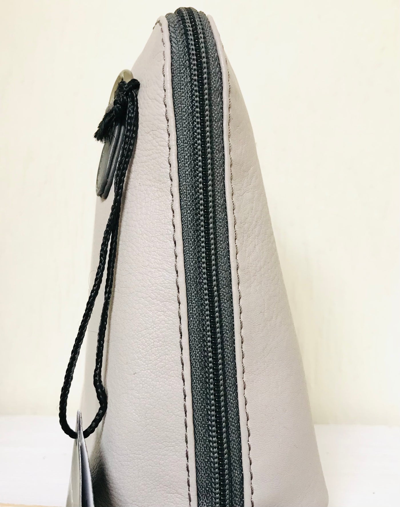Nova Leathers Crossbody Handbag 820 -Dove Grey & Charcoal Grey