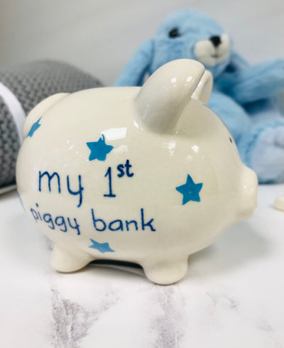 My First Piggy Bank Pig - Blue