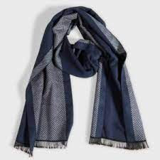 Quintessential MENS Boxed Scarf -Navy