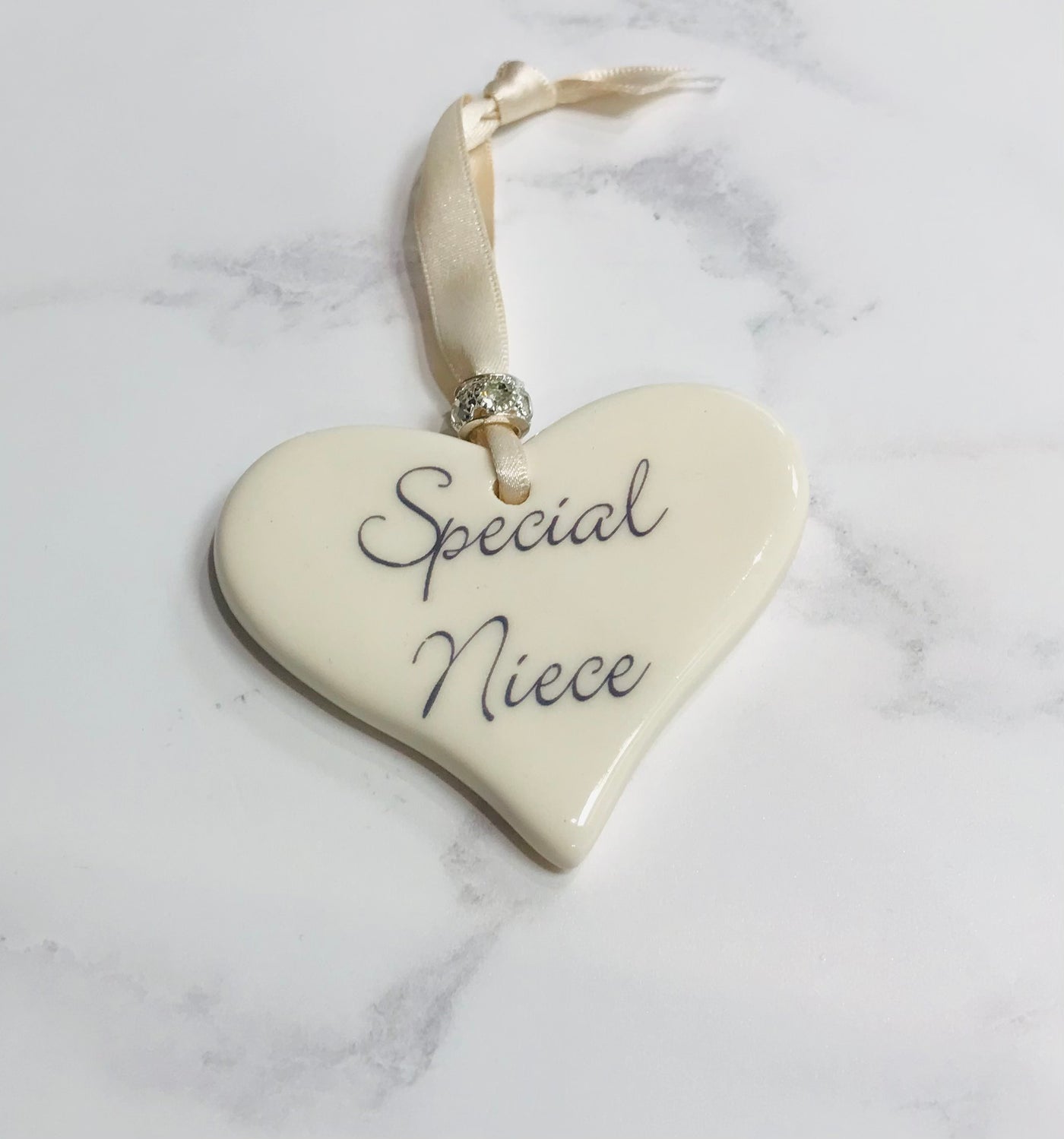 Dimbleby Ceramics Sentiment Hanging Heart - Special Niece