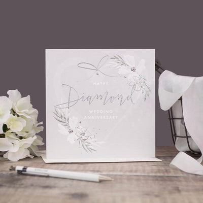 Pastel Diamond Wedding Anniversary Card