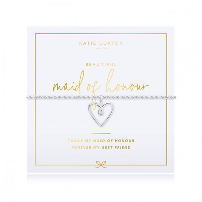 Katie Loxton Bridal Perfect Pouch & Bracelet Gift Set - Maid of Honour