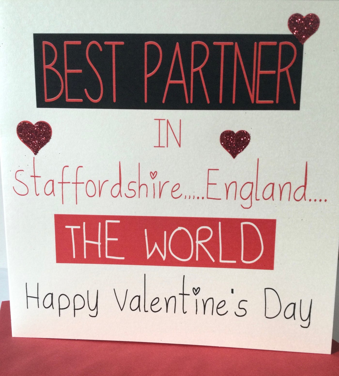 White Cotton Cards Best Partner in Staffordshire..England..The World Valentines Card