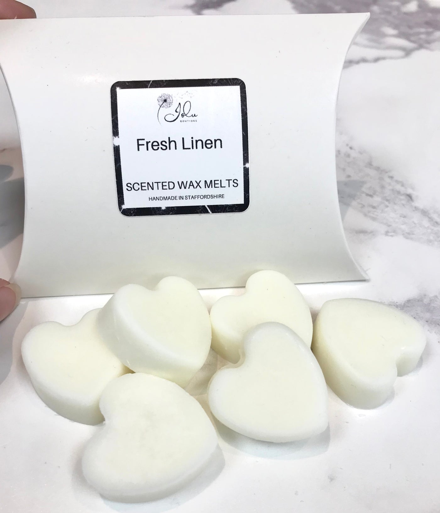 Jolu Boutique Fresh Linen Soy Wax Melts - Pk 6 Hearts