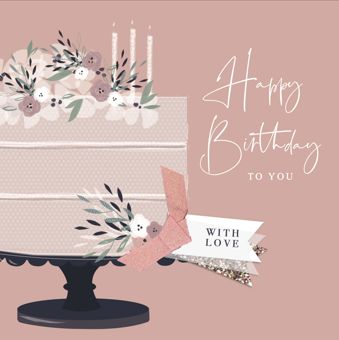 Happy Birthday To You Cake Card