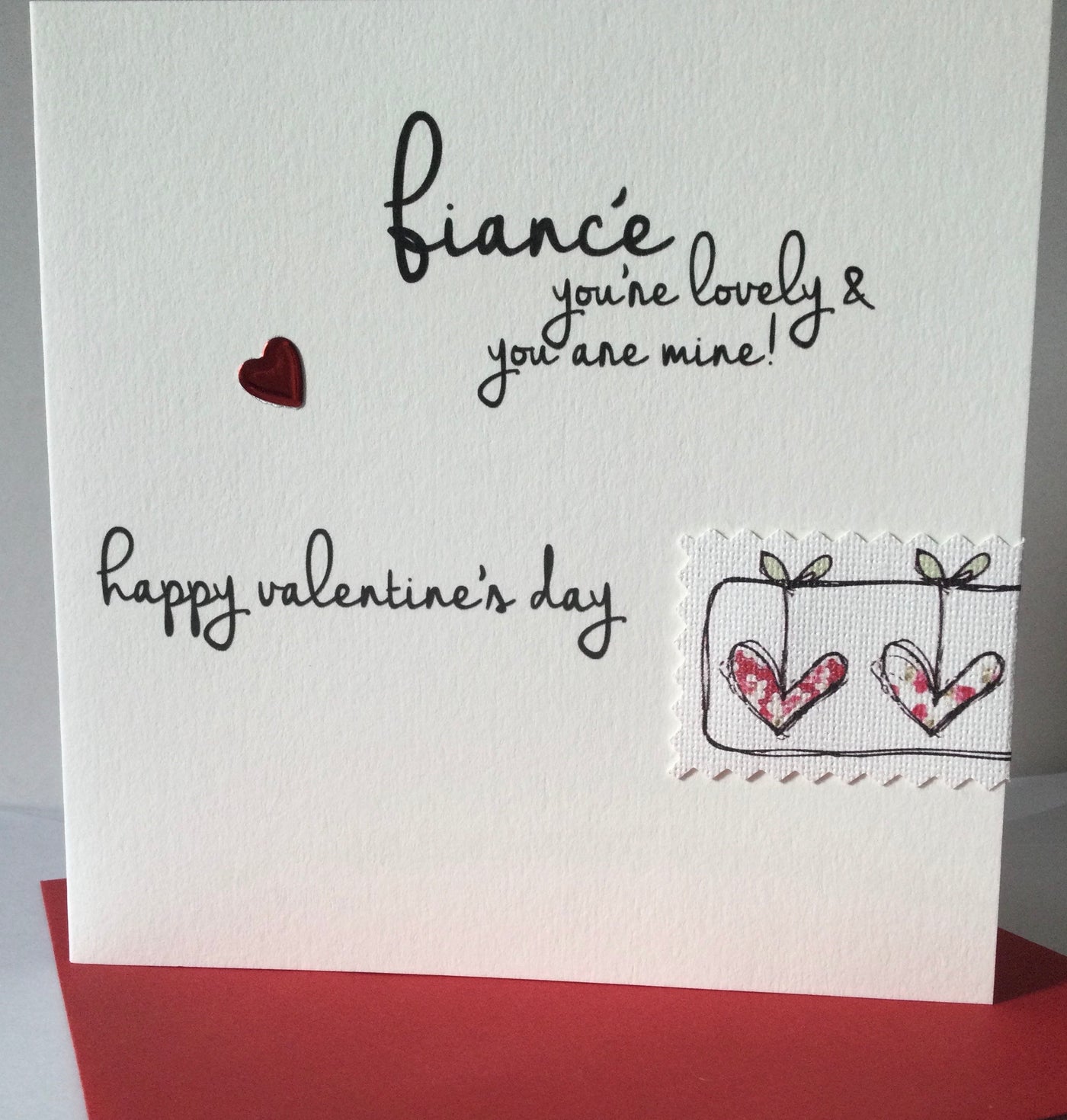 Tracey Russell Fiancé You’re Lovely & You Are Mine Valentines Card