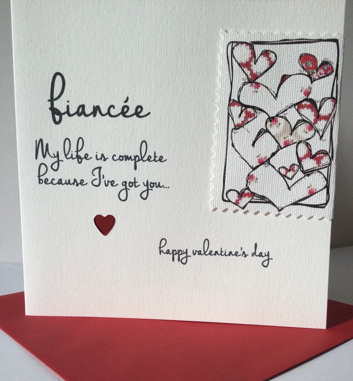 Tracey Russell Fiancée My Life is Complete Because I’ve Got You Valentines Card