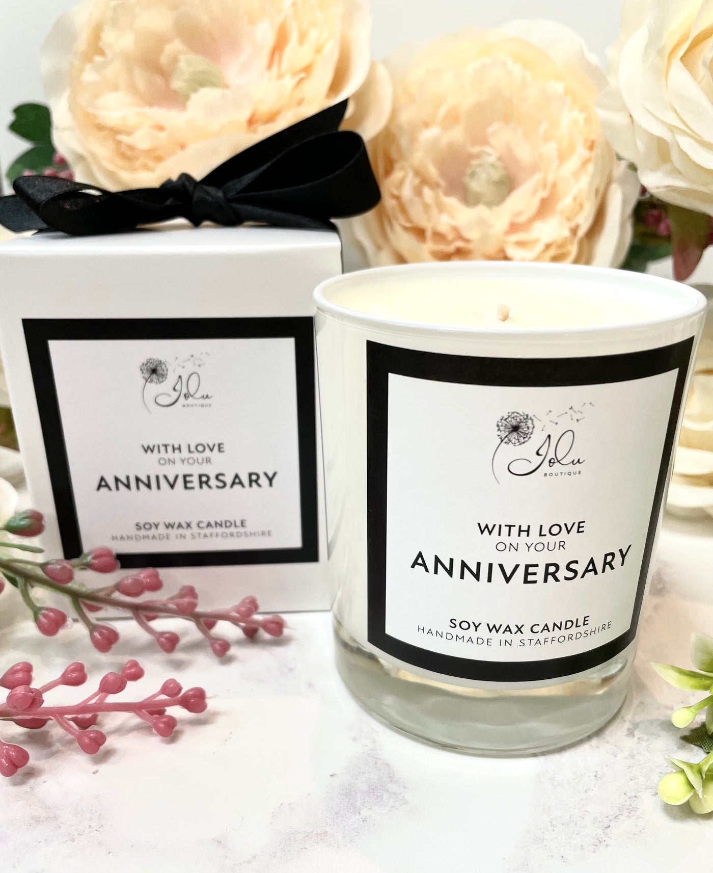 Jolu Boutique Sentiment Candle - Anniversary