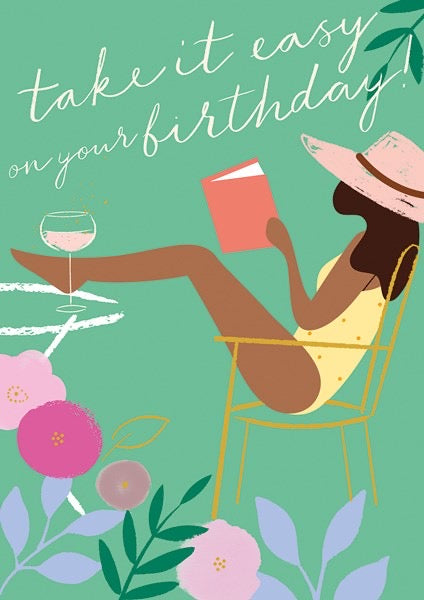 The Art File -  Take it Easy on Your Birthday Card