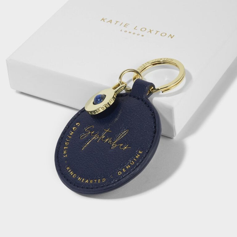 Katie Loxton Birthstone Keyring - September Lapis Lazuli - Navy
