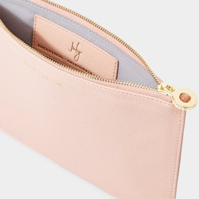 Katie Loxton Birthstone Pouch - JULY -Sunstone - Nude Pink