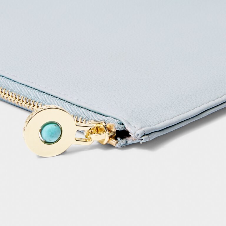 Katie Loxton Birthstone Pouch - DECEMBER - Turquoise - Light Blue