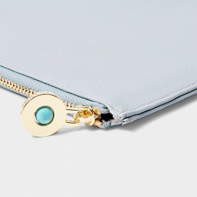 Katie Loxton Birthstone Pouch - DECEMBER - Turquoise - Light Blue
