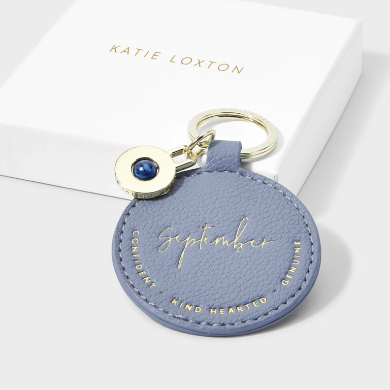 NEW Katie Loxton Birthstone Keyring - September -Lapis Lazuli - Dark Blue