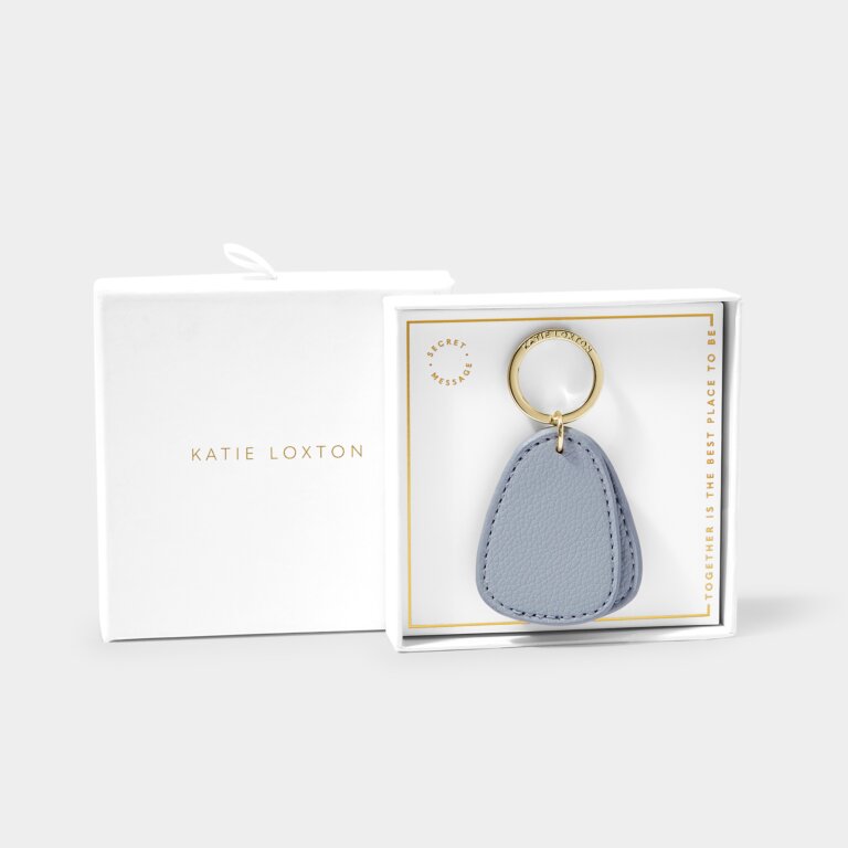 Katie Loxton Beautifully Boxed Keyring - Together is the Best Place to Be - Cloud Blue