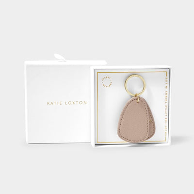 Katie Loxton Beautifully Boxed Keyring - Enjoy the Little Things in Life - Taupe