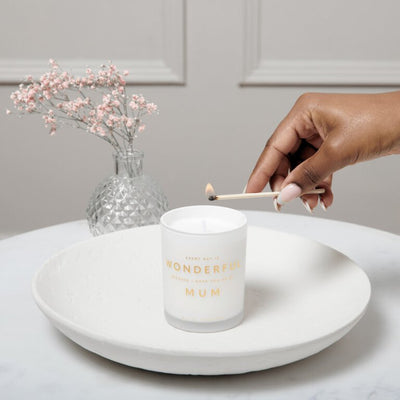 Katie Loxton Sentiment Candle - Every Day is Wonderful Mum -Peach Rose & Sweet Mandarin