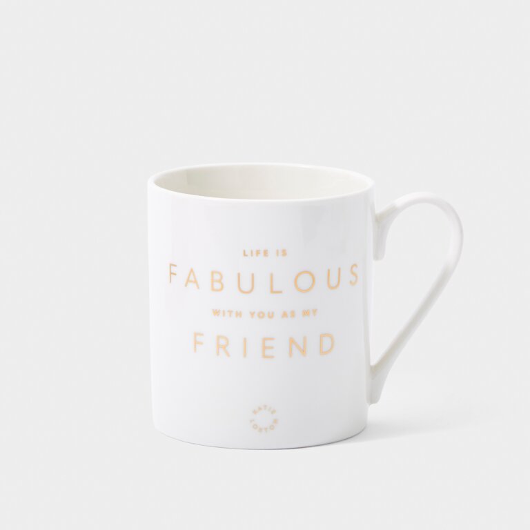 Katie Loxton Porcelain Mug "There From The Start, Best Friends Will Forever Be in Your Heart' -Pale Blue