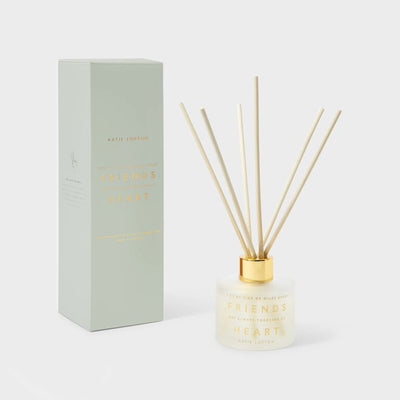 Katie Loxton Sentiment Reed Diffuser - Side by Side or Miles Apart Friendship - Fresh Linen & White Lily