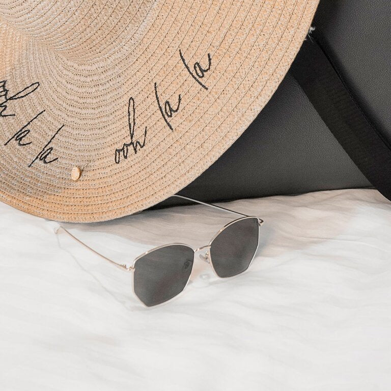 Katie Loxton Havana Metal Frame Sunglasses - Black/Gold