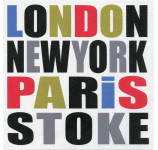 London, New York, Paris Stoke Blank Card by Moorland Pottery