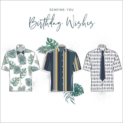 Birthday Wishes Mens Shirts Card