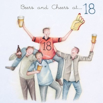 Berni Parker Beers & Cheers at 18 Card