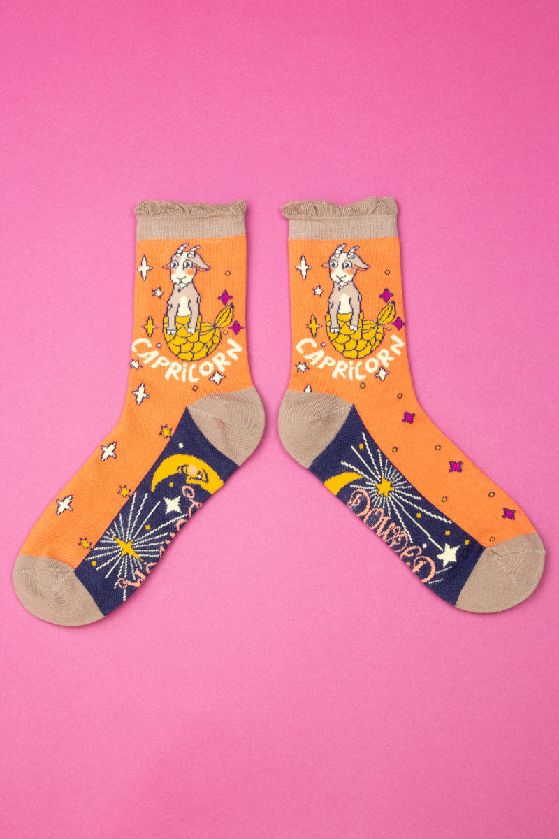 Powder Capricorn Ankle Bamboo Socks (22nd December - 20th January)