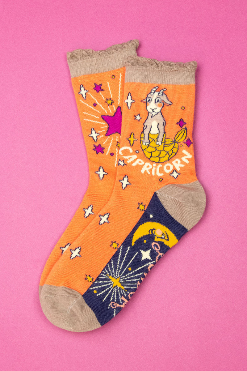 Powder Capricorn Ankle Bamboo Socks (22nd December - 20th January)