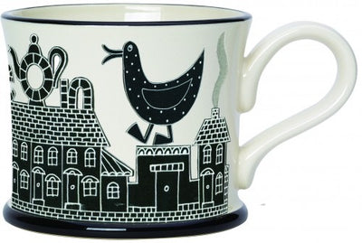Moorland Pottery "Put kettle on Duck" Stokie Scenery Mug