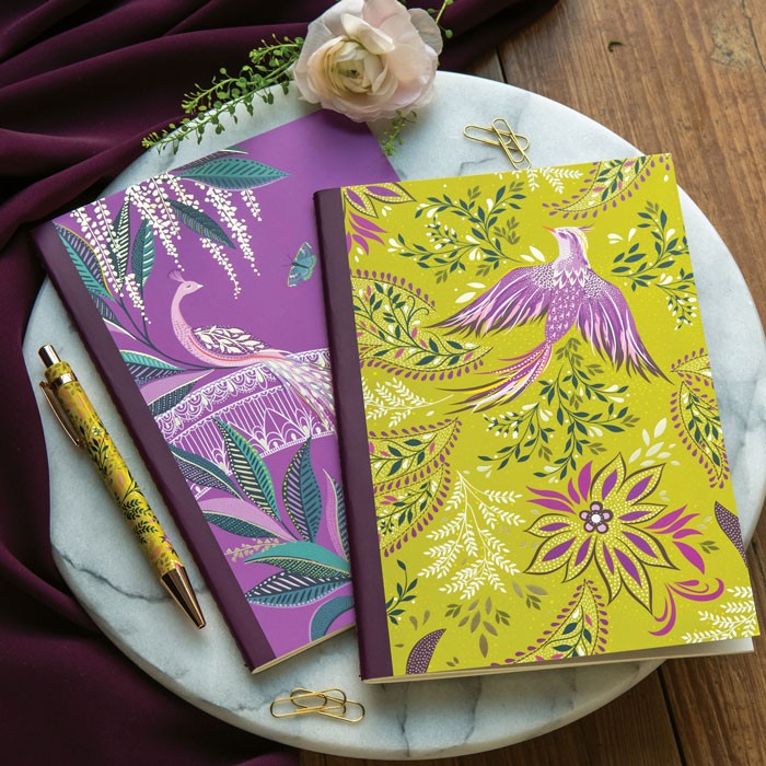 Sara Miller Haveli Garden A5 Notebooks - Set of 2