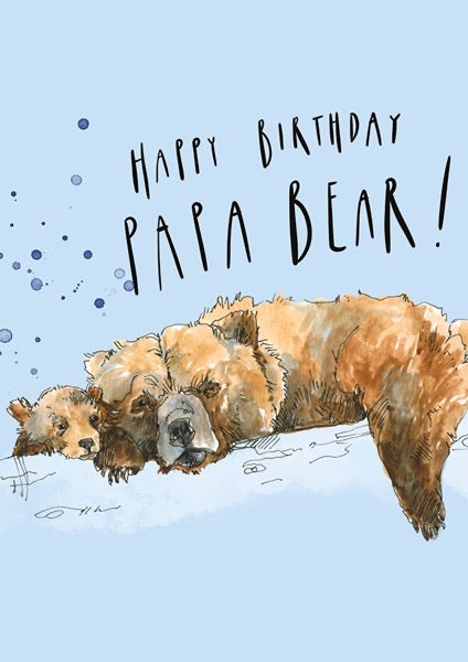 The Art File - Papa Bear Birthday Card