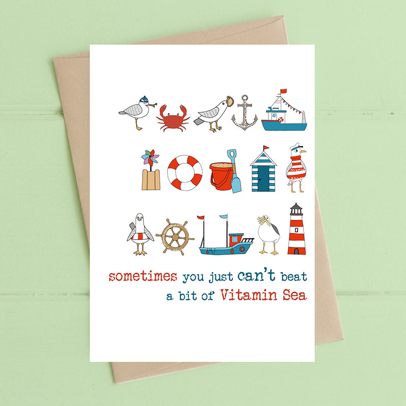Dandelion Stationery - Vitamin Sea Card